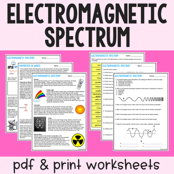 Electromagnetic spectrum webquest answer key