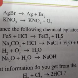 Balance the following chemical equations brainly